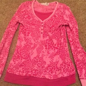 Pink kids long sleeve shirt.